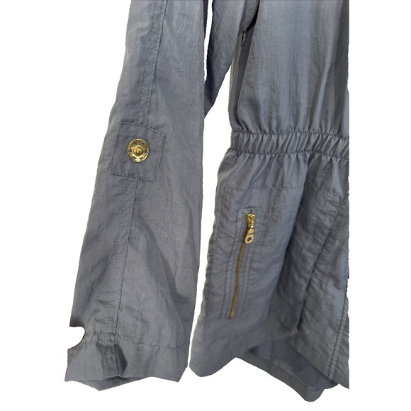The Fillmore French Blue Full Zip Utility Rain Jacket Women’s Sz M - Picture 6 of 14
